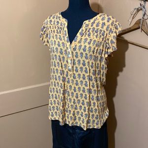 Knox Rose Flutter Sleeve Top